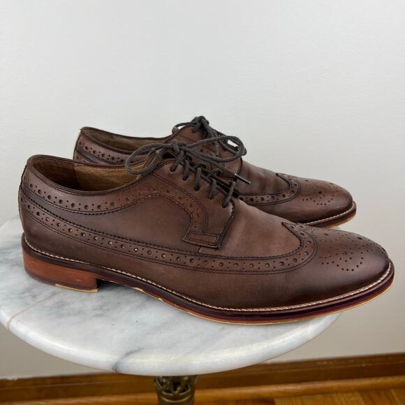 Johnston & Murphy Men\'s 20-2233 Conard Mahogany Wing Tip Oxford Dress Shoe 10.5 main image 8